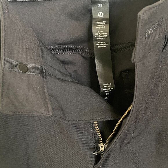 Lululemon Men ABC Pant Slim Size 28, Inseam 30”, Black - Picture 7 of 7